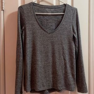 Long Sleeve V-Neck Top
